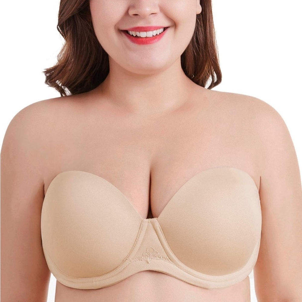 DotVol Women's Full Figure Strapless Bra